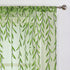 Green Sheer Curtains 108 Inches Long for Living Room, Vine Leaf Patterned Curtains 2 Panels Green Bedroom Curtain Sheers Voile Transparent Window ...