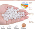 LPBeads 80Pcs Polished 10mm Round Natural White Jade Gemstone Loose Beads with Stretch Cord for Jewelry Making Bracelets...
