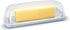 Butter Dish with Lid, Butter Keeper for Countertop, Easy Scoop, No Mess Lid, Dishwasher Safe (Clear)...