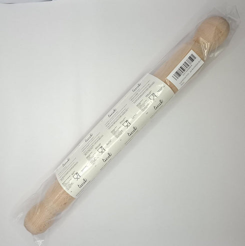 Tuuli Kitchen – French Wooden Rolling Pin, Baking Roller for Rolling Out Pizza, Pasta, Puff and Other Doughs, 40 x 4 cm...