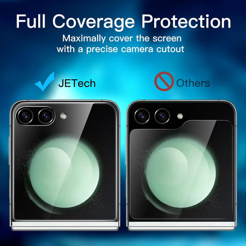 JETech Front Screen Protector for Samsung Galaxy Z Flip 5, Full Coverage PET Film, Case Friendly, HD Clear, 3-Pack...