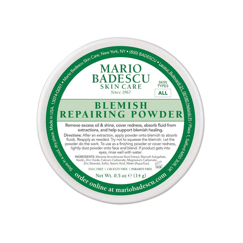 Mario Badescu Special Healing Blemish Repairing Face Powder for Oily and Troubled Skin, Reduces T-Zone Shine, Decongests Pores and Balances Excess...