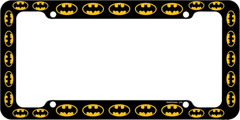 CHROMA 42519 Black Batman Logo Plastic Frame, 12x6...