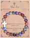 Pingyongchang Inspirational Christian Gifts for Women, Men Cross Beads Bracelets, Faith Easter Catholic Religious Christian Jewelry, Healing Natur...