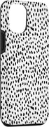 iPhone 12/12 Pro Dalmatian Animal Print Black And White Black White Case...