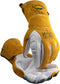 Caiman Premium Goat Grain TIG/Multi-Task Welding Gloves, Split Cowhide Back, 4-Inch Extended Cuff, White/Gold, X-Large (1540-6)...