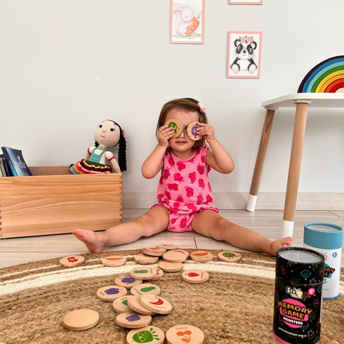 Wooden Memory Game - Matching Memory Game for Kids 3 and Up, 16Pcs | Educational Toy for Preschool Toddlers Board Games (Space)...