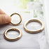 10 pcs 3/4 inch(19mm) Small Round Carabiners Clips Metal Trigger Spring O Rings Snap Hooks DIY Charms Accessory for Keychains Bags Purses Crafts M...