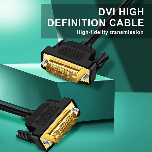 DVI to DVI Cable 3ft DVI-D 24+1 Cable Male to Male Digital Video Monitor Cable,Support 1920x1200,for Gaming, DVD, HDTV and Projector......