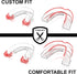 Small Mouth Guard for Women – 2 Sizes, Custom Fit, Non-Bulky, Moldable – (4) Mouth Guards for Teeth Grinding & Case – Comfortable Mouthguard, Dent...