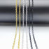 60 Feet Metal Iron Necklace Chains 3mm Bulk Curb Link Chain for Jewelry Making DIY Craft Supplies (Silver and Gold)...