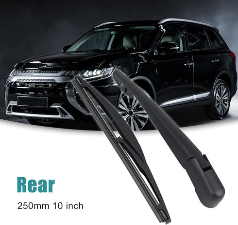 ACROPIX 250mm 10 Inch Rear Window Windshield Wiper Blade Arm Assembly Fit for Mitsubishi Outlander 2010-2014 2016-2018 2pcs Black...