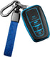 Sindeda Compatible With Toyota Key fob Cover with Leather Keychain,Soft TPU Full Cover Protection,Key fob case for RAV4 Camry Avalon Corolla Highl...