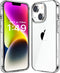 JJGoo Compatiable with iPhone 14 Case Clear, Transparent Shockproof Phone Case, Slim Anti-Scratch Hard PC Back Protective Cover Bumper, Clear...