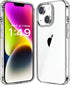 JJGoo Compatiable with iPhone 14 Case Clear, Transparent Shockproof Phone Case, Slim Anti-Scratch Hard PC Back Protective Cover Bumper, Clear...