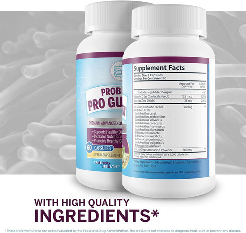 Probiotic Pro Gut Vita - Gut Health Support Probiotic & Vitamin Formula - Promote Healthy Digestion, Nutrient Absorption, Bowel Movements - Help I...