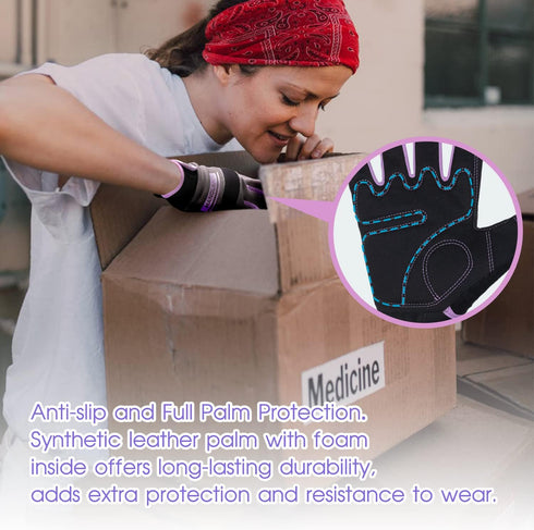 Utility Work Gloves Women, Safety Mechanic Working Gloves Touch Screen,Flexible Breathable Yard Work Gloves...