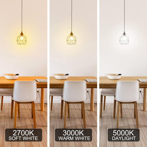 Energetic Dimmable LED Filament Light Bulbs, 8W, 60 Watt Equivalent, Warm White 3000K, Classic Clear Glass, A19 LED Light Bulb, 6 Pack...