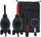 Lens Cleaning Kit Contains 2 Pcs Rubber Rocket Air Blower Duster, Lens Cleaning Pen, Blower Brush Dust Cleaner and Carrying Pouch, for Lens, Camer...