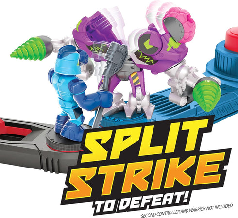 Akedo - Ultimate Arcade Warriors Battle Giants Versus Pack - Drillborg VS Alphawolf - Mini Battling Action Figures Ready, Fight, Split Strike For ...