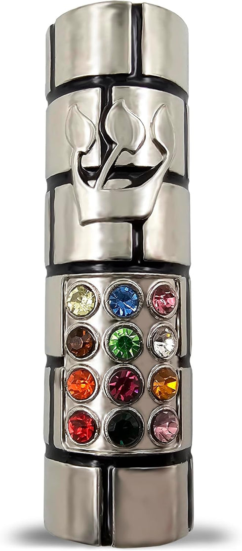 Protection CAR MEZUZAH with Travelers Prayer Scroll Hoshen Mezuza from Jerusalem Art Judaica Gift...