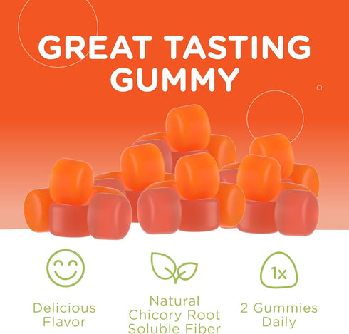 Zahler - Fiber Gummies for Adults & Kids (60 Count) Certified Kosher Adult & Kids Fiber Gummy Chews for Digestion Support, Healthy Regularity & Ov...
