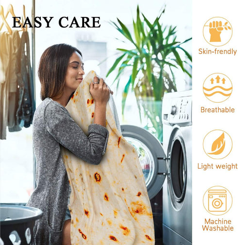 Kids Tortilla Blanket 1 2 3 4 5 Year Old Boy Birthday Gift, 49 Inch Burritos Kids Blanket Funny Kindergarten Graduation Gifts for Boys, Taco Food ...