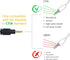 MillSO Headset Adapter, 3.3 Feet 3.5mm Mic and Audio Headphone Splitter (TRRS Male to 2 TRS Female) CTIA 4 Pole Stereo Jack Y Cable for Dual-plug ...