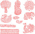 HASHCART Wooden Pottery Stamps for Block Printing - Stamp Set of 10, Made in India Ink Stamps, Wood Blocks for Crafting on Fabric, Blocks, Clay & ...