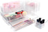 6 Pack Clear Plastic Drawer Organizer Set Desk Drawer Organizer Bins Storage Tray Clear Drawer Organizers Storage Bins Desk Drawer Organizer Tray...