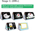 Tummy Time Mirror Baby Toys Infant Toys Black and White High Contrast Baby Crinkle Toys 0-6 Months with Teether - Montessori Newborn Sensory Toys ...