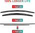 Windshield Wipers - 22" & 21" Wiper Blades OEM Quality Premium All-Seasons Stable & Quiet for Front Automotive Windshield (Set of 2)...