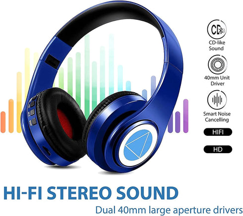 Nakano Miku Bluetooth Headphones, Miku Headphones,The Quintessential Quintuplets Manga Cartoon Cosplay Props,Folding Hi-Fi Stereo Miku Nakano Head...