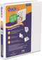 QuickFit View Binder, 1 Inch, Angle D Ring, White (87010)...