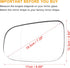 X AUTOHAUX Car Rearview Left Driver Side Heated Mirror Glass Replacement W/Backing Plate for Volvo S80 2007-2016 V60 2014-2018 S60 2007-2018...