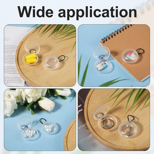 2pcs Ear Plug Carrying Cases, Mini Portable Earplug Case Earbud Organizer Holder with Lanyard Ear Bud Small Storage Box for Travel Business Outdoo...