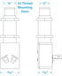 Seachoice 2-Position Push Button Starter/Horn Switch,Silver...