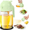 580ml/20oz 2 in 1 Oil Dispenser and Oil Sprayer for Cooking, Glass Olive Oil Dispenser Bottle with Silicone Mat, Food-grade Oil Dispenser for Kitc...