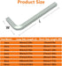 7Pcs Square Head Wrench Set L Shaped Square Key Kit Chromium Vanadium Steel Square Head Screwdrivers for Pocket Hole Screws, 3-10mm...