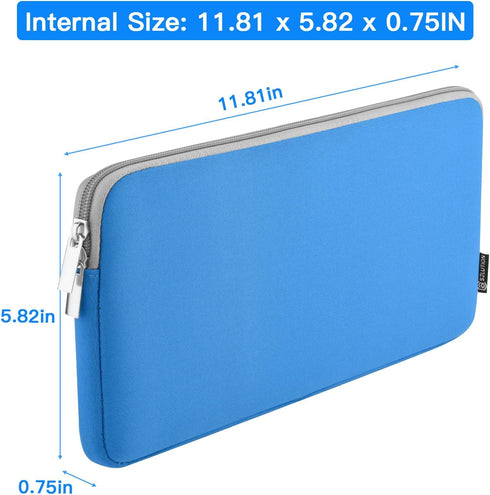 Neoprene Keyboard Sleeve Case for Apple MC184LL/B Wireless Bluetooth Keyboard, Protective Keyboard Case with Zipper for Small Wireless Keyboard, B...
