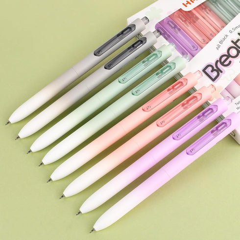 Gel Pen Fine Point,12Pcs 0.5mm Retractable Black Gel Ink Pens Fine Point Tip Pens Smooth Writing, Quick Dry Extra Fine Needle Point Aesthetic Pens...