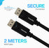 Visiontek DisplayPort to DisplayPort (M/M) 2 Meter Cable (901211)...