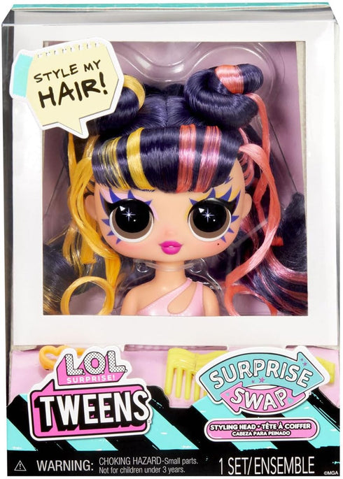 L.O.L. Surprise! Tweens Surprise Swap Styling Heads Including Fabulous Hair Accessories and Gorgeous Hair – Great Gift for Kids Ages 4+ (Assorted ...