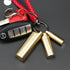 Brass Seals Bottles Keychain,Portable Waterproof Pill Case Key Chain, Mini Canister Medicine Capsule Bottle Pill Container for Outdoor Camping & T...