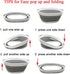 SAMMART 28L (7.4 gallon) Collapsible Plastic Laundry Basket-Oval Tub/Basket - Portable Washing Tub-Space Saving Laundry Hamper, Water capacity: 22...