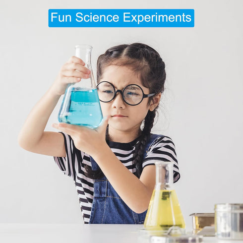 PATIKIL Erlenmeyer Flask, 25ml Narrow Mouth Graduated Flasks Plastic Flasks with Printed Graduation for Lab Experiment Chemistry Science Study...