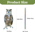Owl to Keep Birds Away: 6PCS Bird Scare Reflective Hanging Decoration, Fake Owls with Reflective Tape, Pigeon Bird Control Device Away from Patio ...