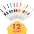 12 Fine Tip Acrylic Paint Pens - Craft Paint Markers for Painting Wood, Glass, Rock, Ceramic, Porcelain - Non Toxic Paint Markers pens with 0.7mm ...
