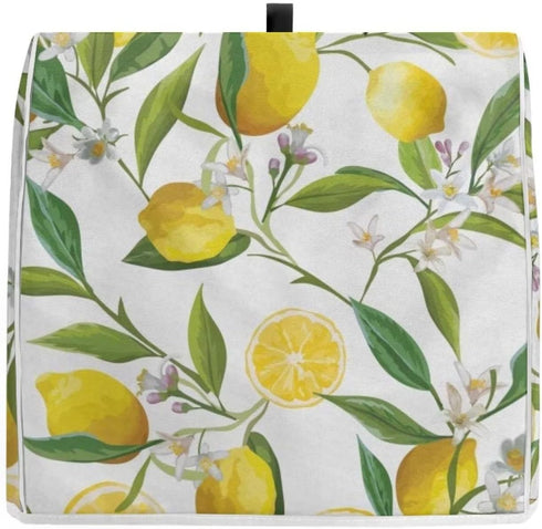 Floral Lemon Print Stand Mixer Dust-proof Cover for Kitchen Aid Mixer or Coffee Maker, Appliance Dust Cover Kitchen Appliance Accessories with Poc...