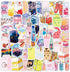 Cute Cartoon Drinks Stickers 50 Pcs Trendy Style Stickers Laptop Stickers Pack Cool Sticker for Pad MacBook Car Snowboard Bicycle Luggage Water Cu...